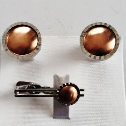 画像1: ミニタイピン、カフスセット